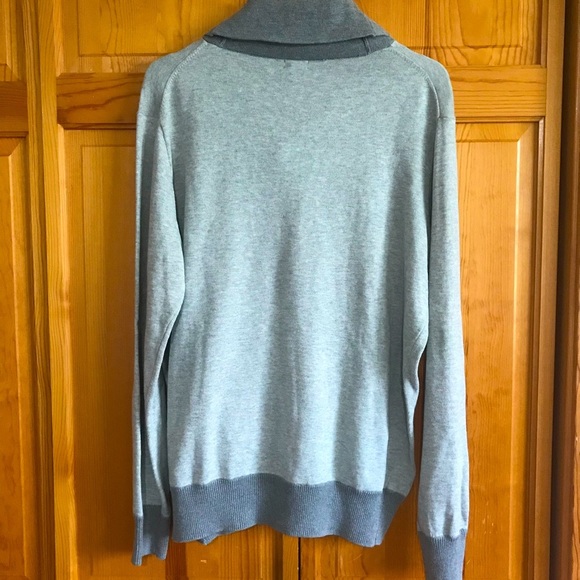 J. Crew Shawl Collar Cotton Sweater Men’s Gray - Picture 8 of 12